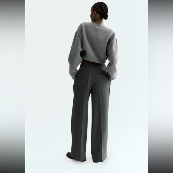 FULL-LENGTH PLEATED PANTS - Picture 4 of 8